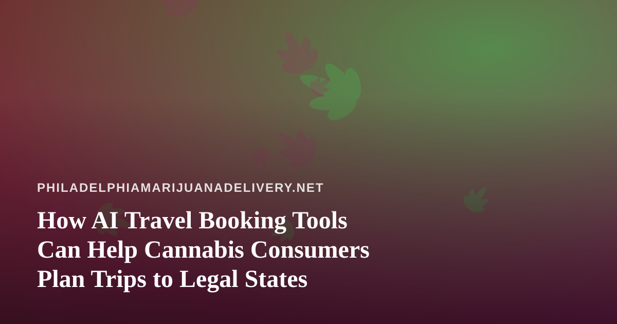 How AI Travel Booking Tools Can Help Cannabis Consumers Plan Trips to Legal States